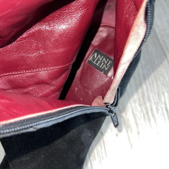 Anne Klein black suede high boots - Picture 15 of 16